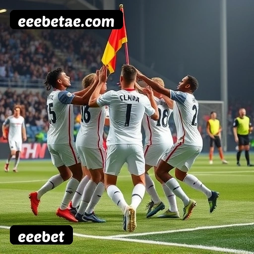 App eeebet para iOS e Android — interface mobile, login biométrico e PIX integrado